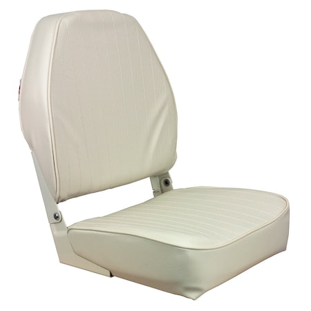 Springfield Marine Springfield High Back Folding Seat - White 1040649